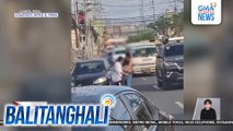 2 motorista, nagsapakan dahil umano sa gitgitan sa kalsada; pinagpapaliwanag ng LTO | Balitanghali
