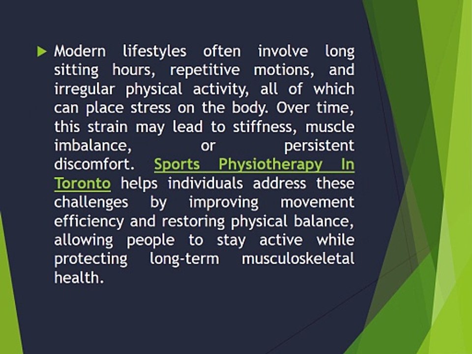 How Sports Physiotherapy In Toronto Supports Safe Recovery and Active Living