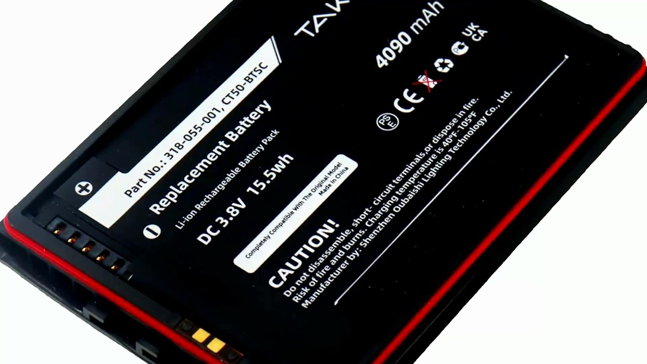 TAWUZUOR 2-Pack 3.8V 4090mAh Replacement Batteries for Honeywell CT40 CT40XP