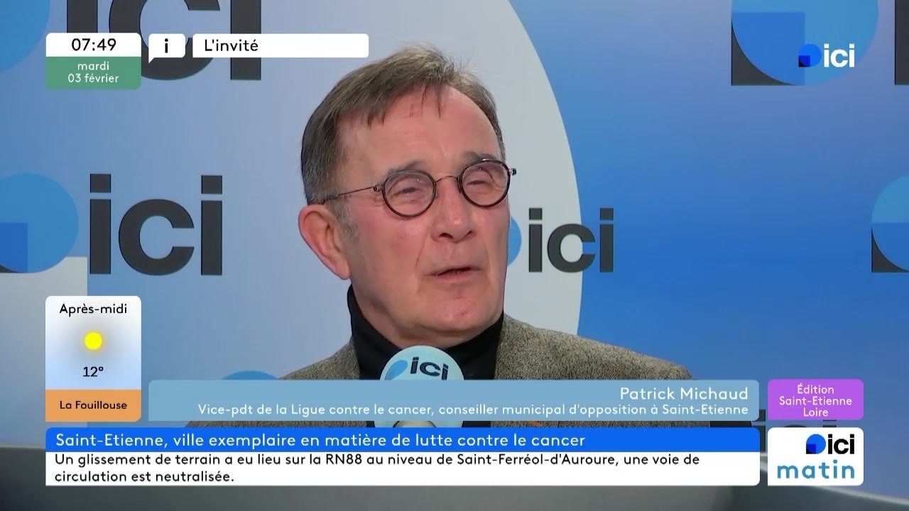 Plan Cancer stéphanois : Patrick Michaud, vice président de la Ligue Nationale contre le Cancer