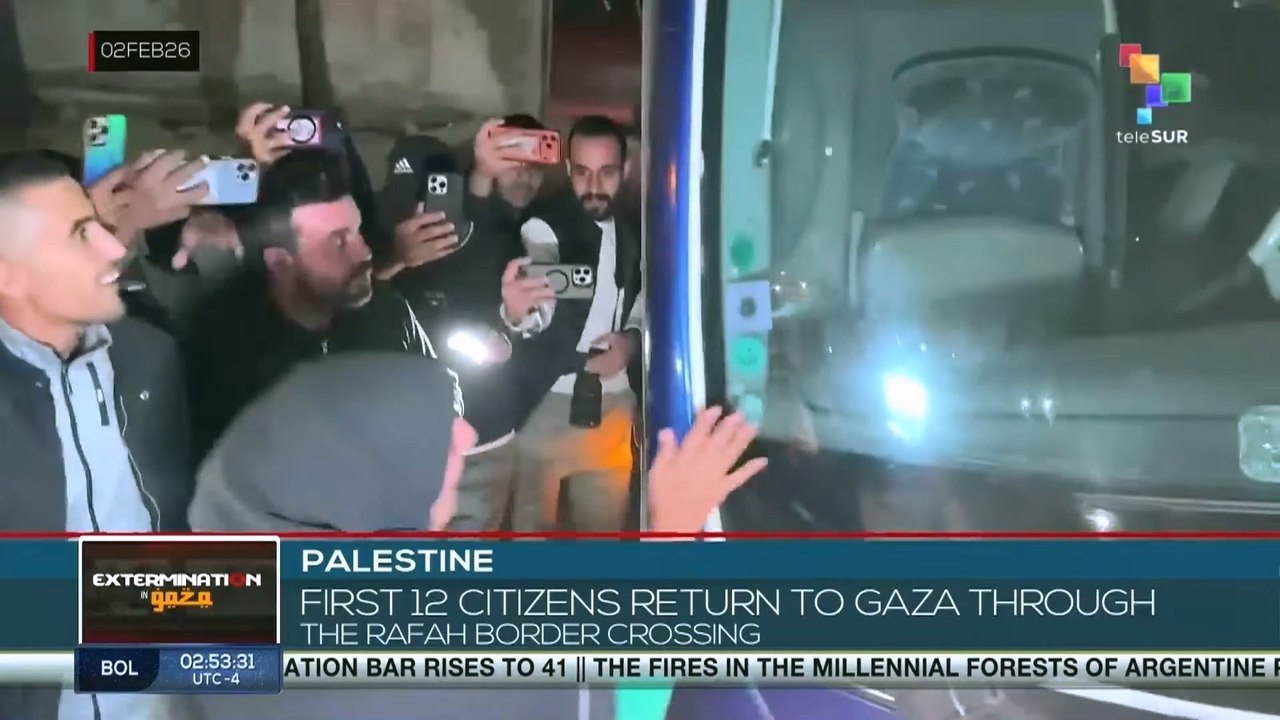Palestine: First 12 citizens return to Gaza through the Rafah border crossing