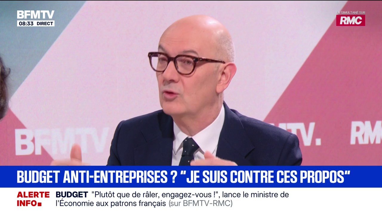 Budget: Roland Lescure, ministre de l'Économie, appelle les patrons à "s'engager" plutôt "que de râler"