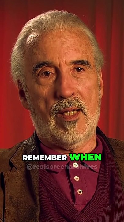 Christopher Lee on Blue Screen Acting
