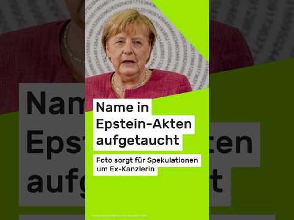 Angela Merkel: Name in Epstein-Akten aufgetaucht - Foto sorgt für Spekulationen um Ex-Kanzlerin