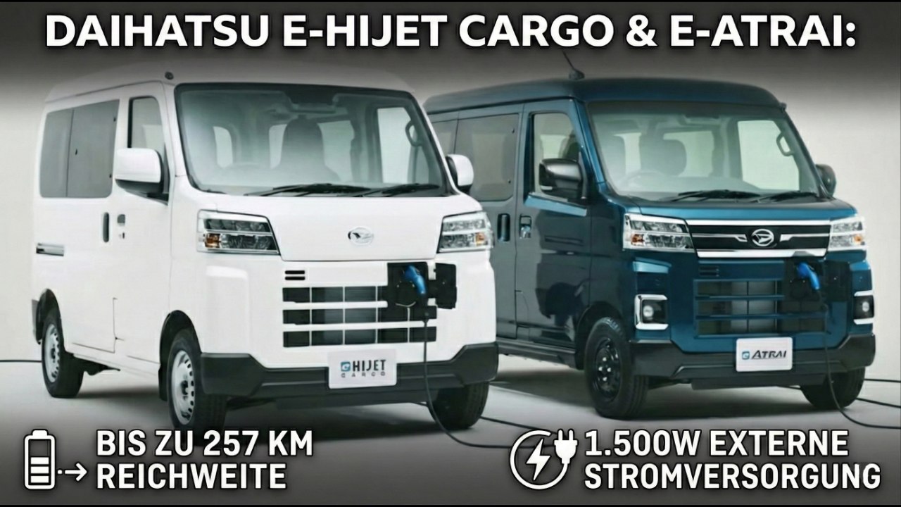 Power to go: 1.500W im Daihatsu e-Hijet Cargo & e-Atrai für Camper & Handwerker