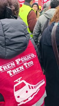 Protestas de los trabajadores de Renfe y Adif