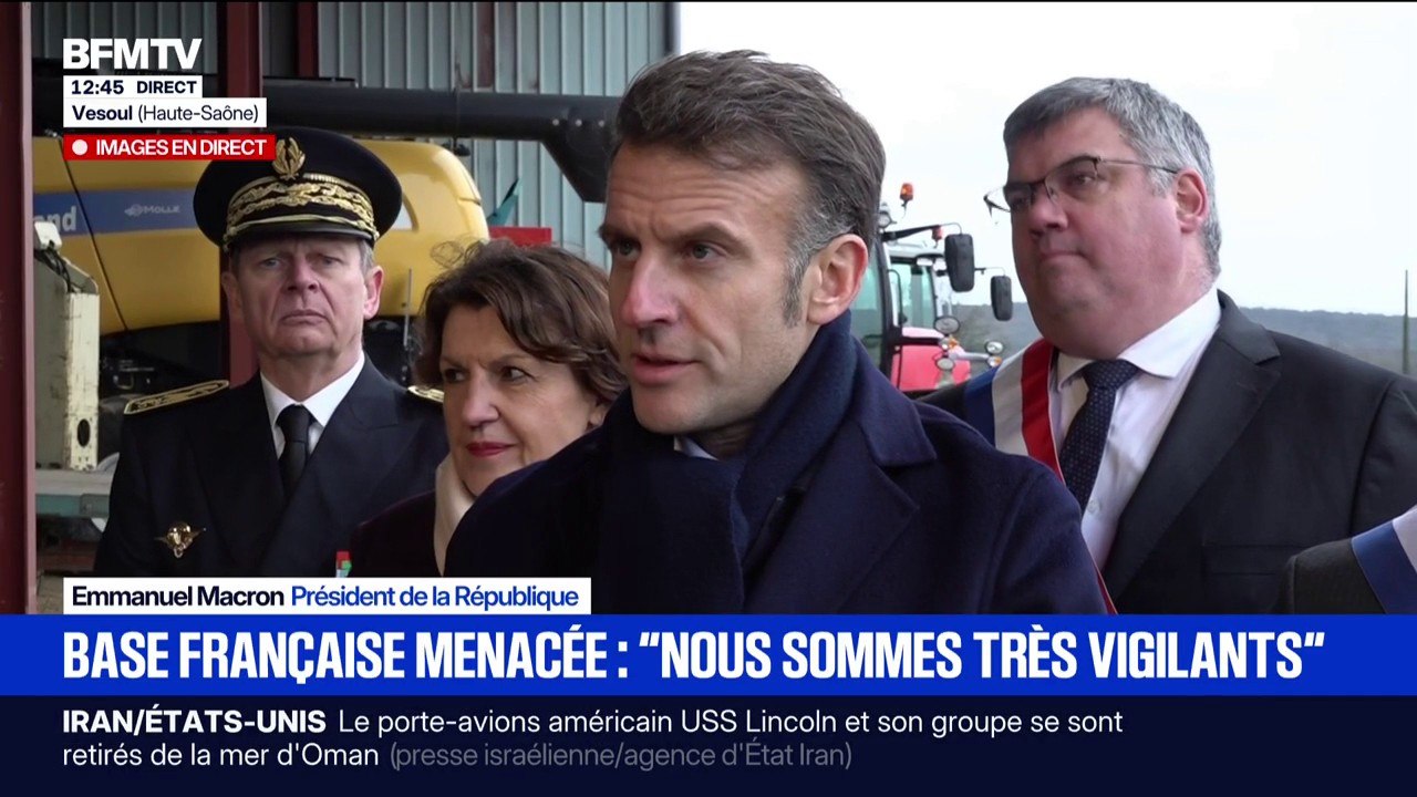 Iran: "Nous soutenons des négociations sur le nucléaire", assure Emmanuel Macron