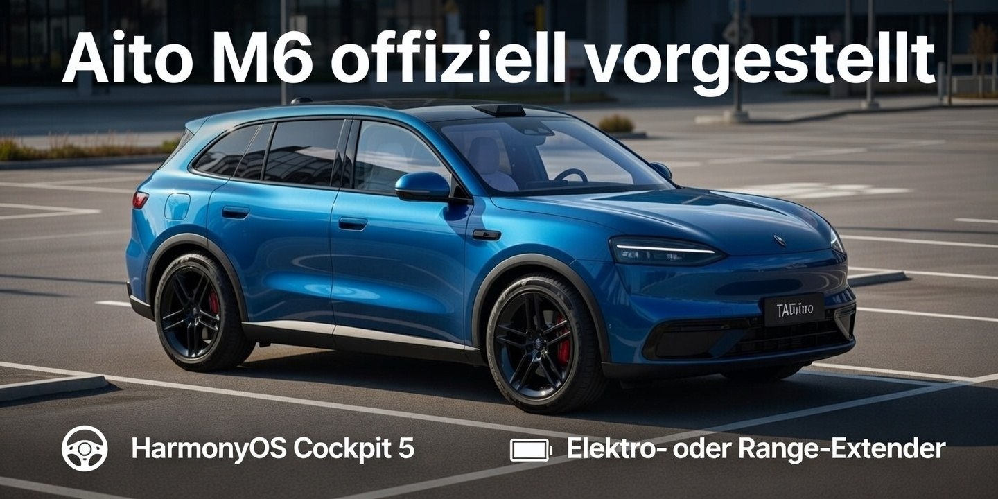 Aito M6 kommt 2026: Mittelklasse-SUV mit starker Technik