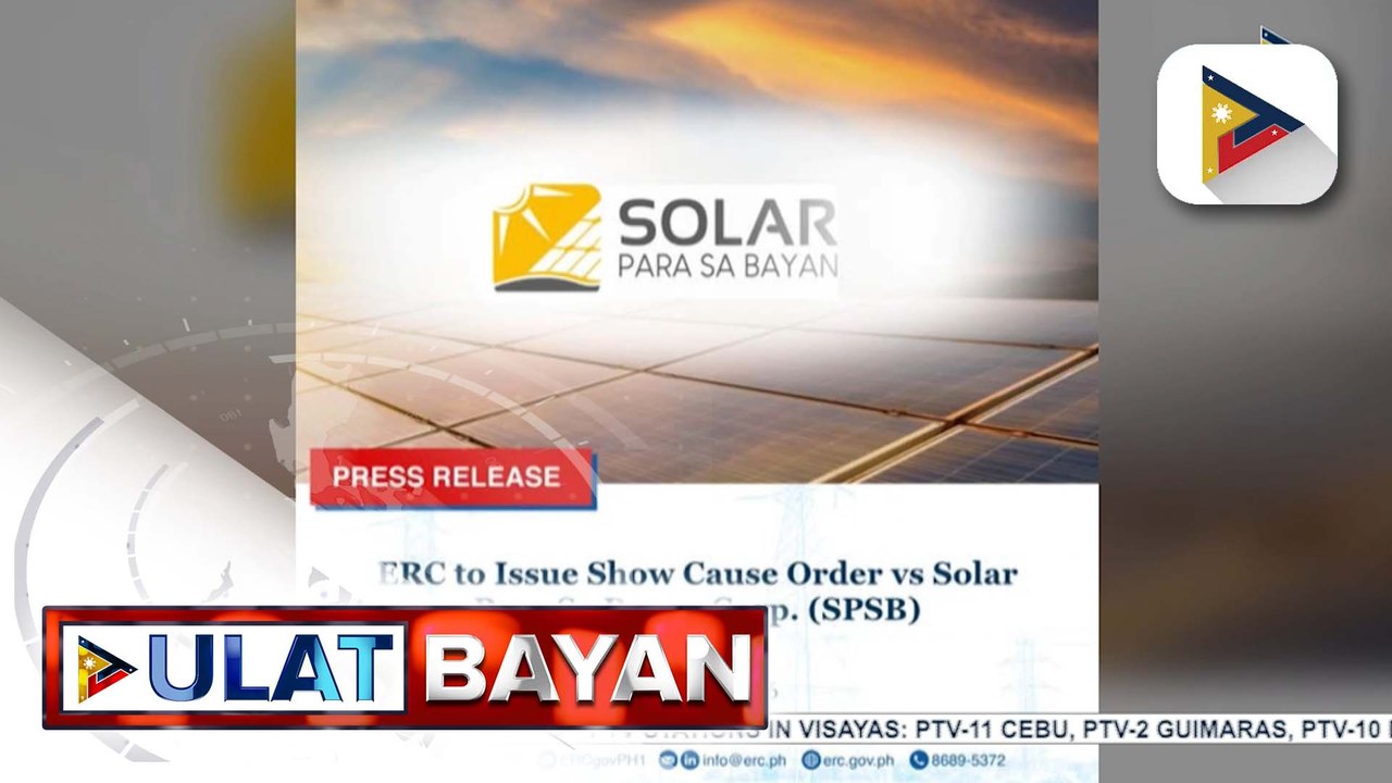 ERC, nilinaw na walang permit ang 'Solar para sa Bayan' ni Rep. Leandro Leviste para makapag-operate sa isang bayan sa Occidental Mindoro