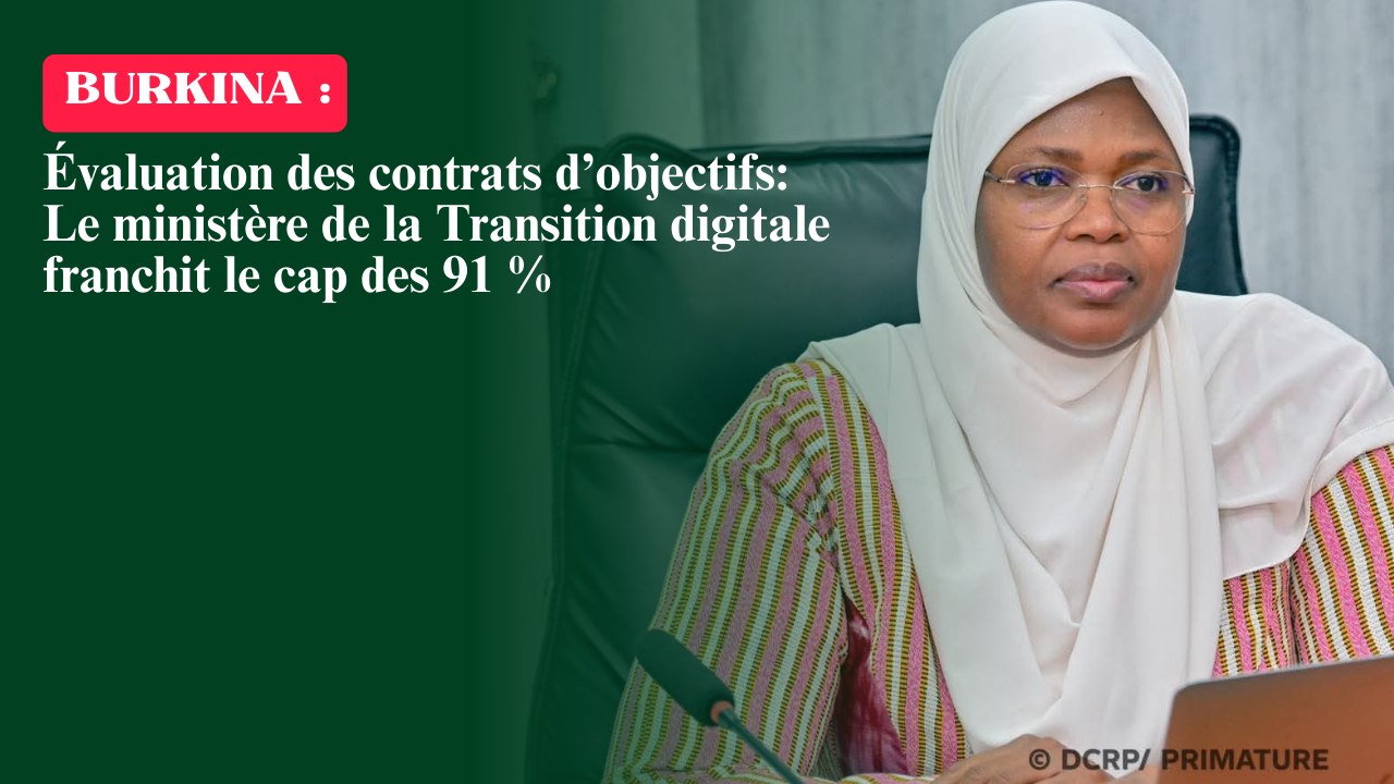 Évaluation des contrats d’objectifs : Le ministère de la Transition digitale franchit le cap des 91 %
