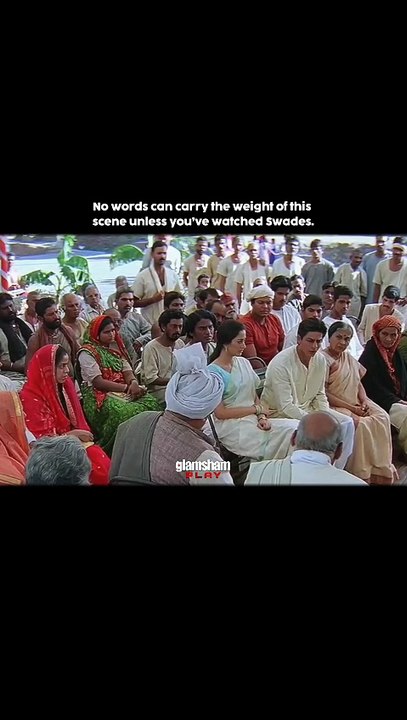 A scene remembered for what was said and what it made us feel.  #glamsham #swades #shahrukhkhan #bollywoodclassic #cinemaemotion  {glamsham, swades, shah rukh khan, bollywood classic, cinema emotion}