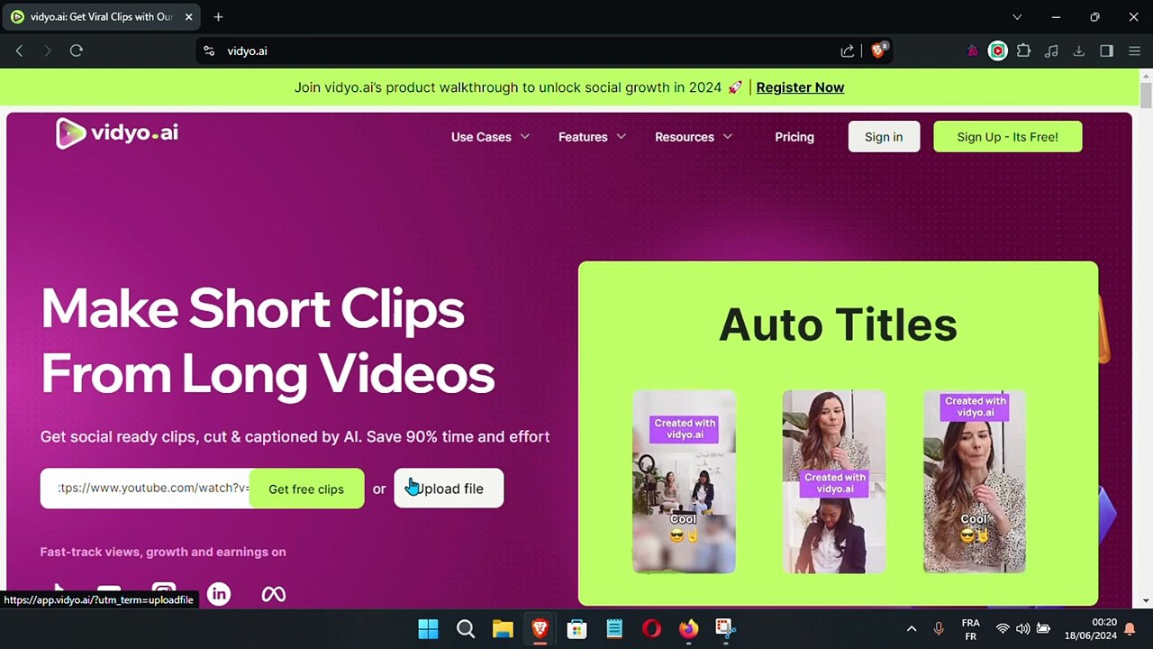 Créez des Clips Viraux avec l’IA en 2026 (Vidyo.ai – Tuto Complet)