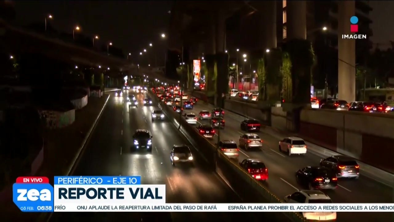 Reporte vial: Así luce esta mañana Periférico Sur