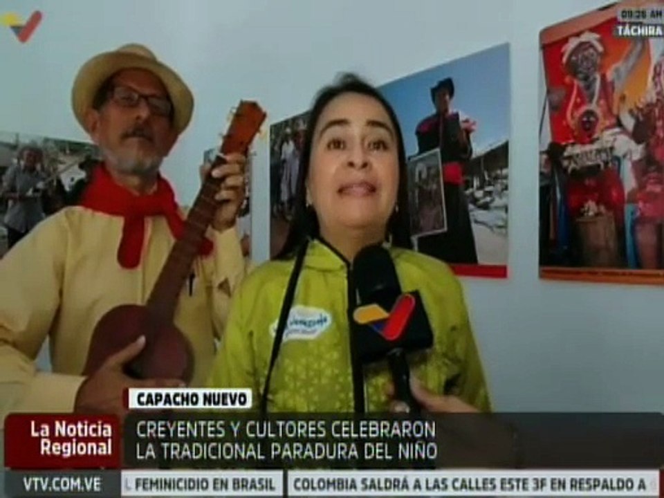 Cultores y devotos celebraron tradicional Paradura del Niño Jesús en el estado Táchira