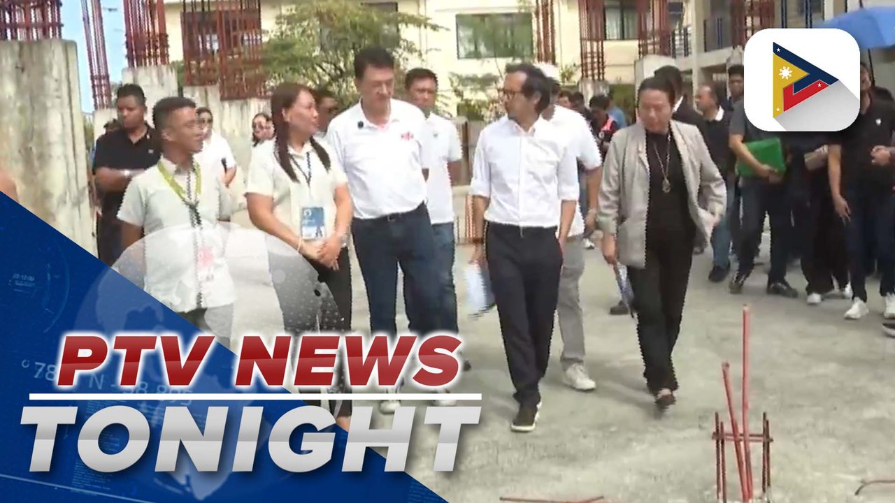 DPWH Sec. Dizon conducts inspection on 2 unfinished school buildings in Bacoor, Cavite; fund needed to complete estimated around P50M
