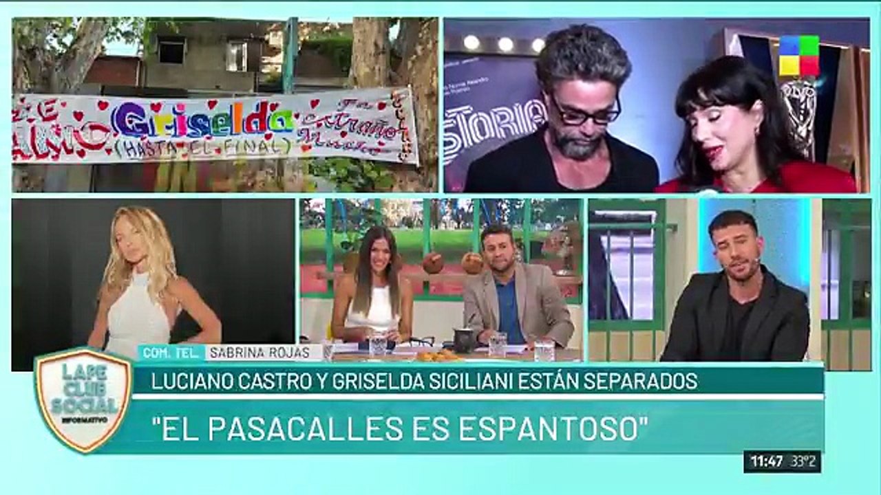 Sabrina Rojas volvió a cuestionar el pasacalle de Luciano Castro a Griselda Siciliani