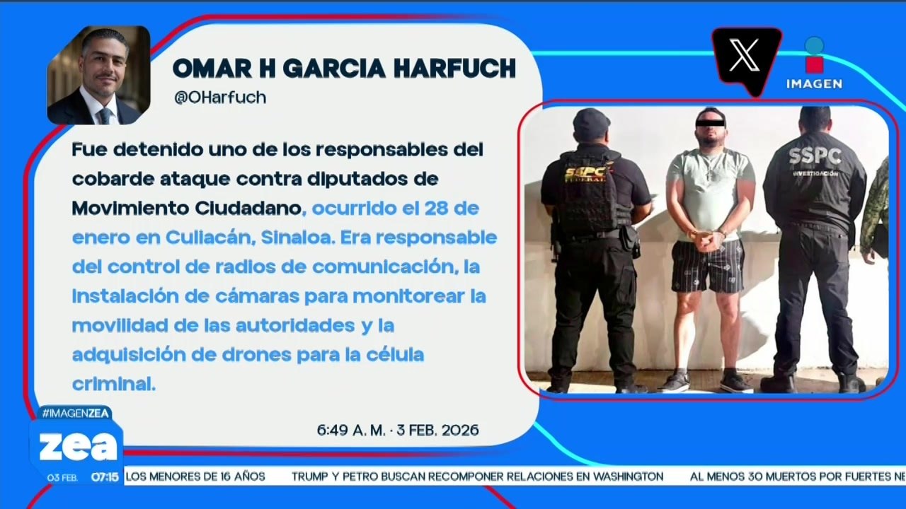 Detienen a uno de los responsables del ataque contra diputados de Movimiento Ciudadano