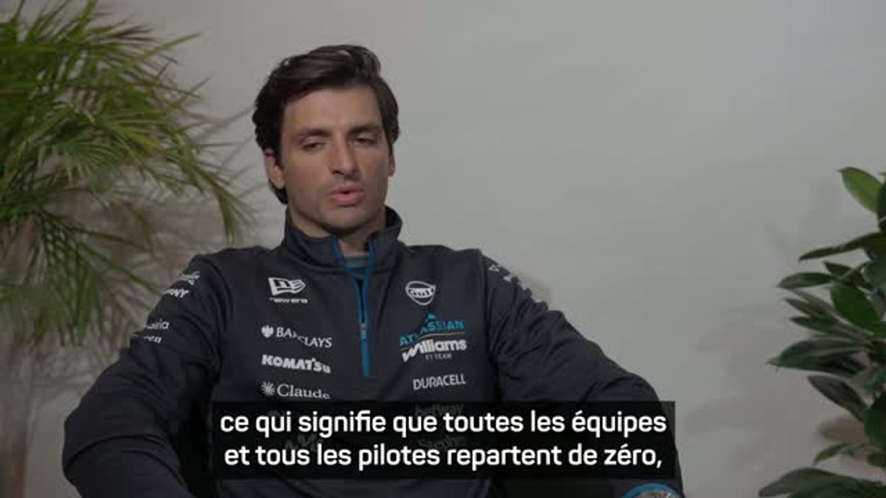 Williams - Sainz "très enthousiaste" à propos des nouvelles réglementations