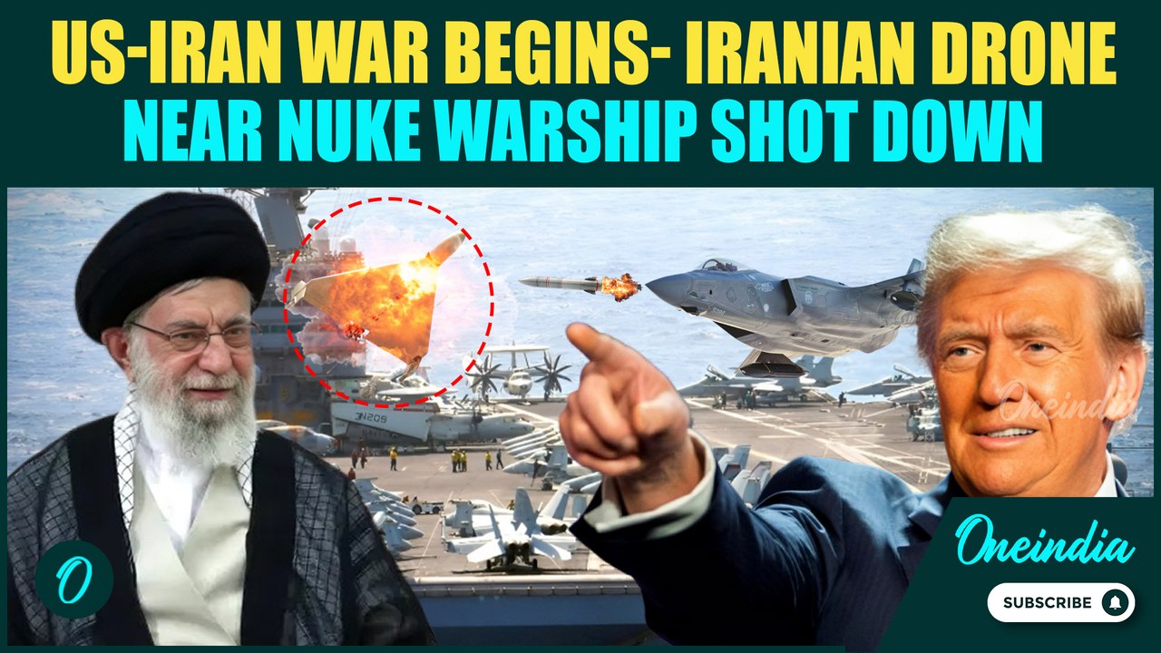 BREAKING: Trump’s F-35 SHOOTS Down Iranian Drone Near USS Abraham Lincoln | U.S vs Iran ALL-OUT War?