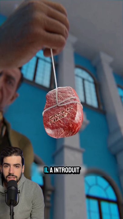 Il a introduit de la viande