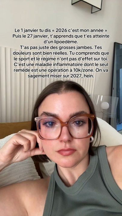 C’était pas juste de la cellulite douloureuse, mais bien un lipoedème 🤡