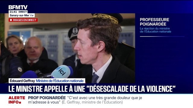 Professeure poignardée à Sanary-sur-Mer: En France on ne touche pas à un professeur , martelle le ministre de l'Éducation nationale