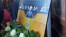Se llevan a cabo las honras fúnebres de Gustavo Sánchez en la capital del estado.