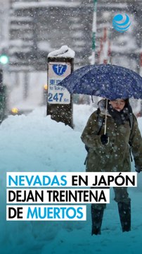 Inusuales nevadas en Japón dejan una treintena de muertos