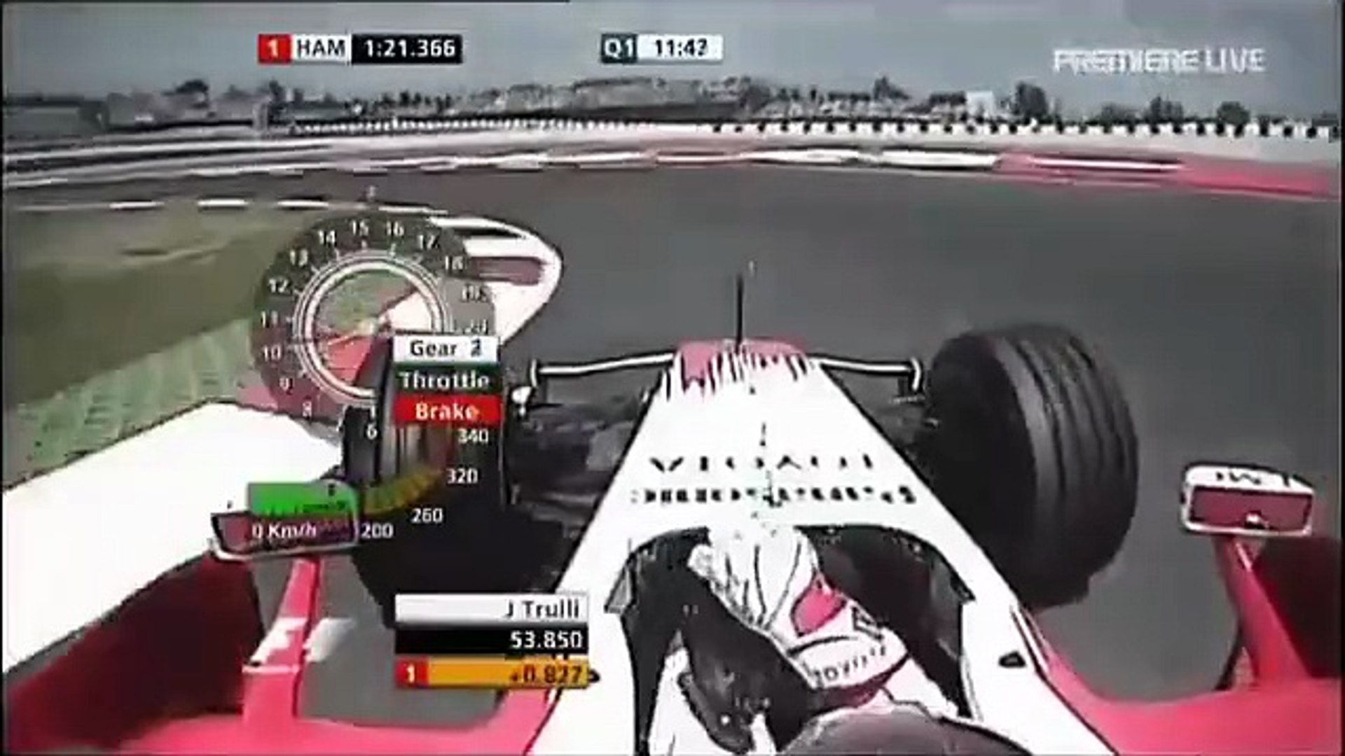 F1 – Jarno Trulli (Toyota V8) Onboard – Spain 2008 - video Dailymotion