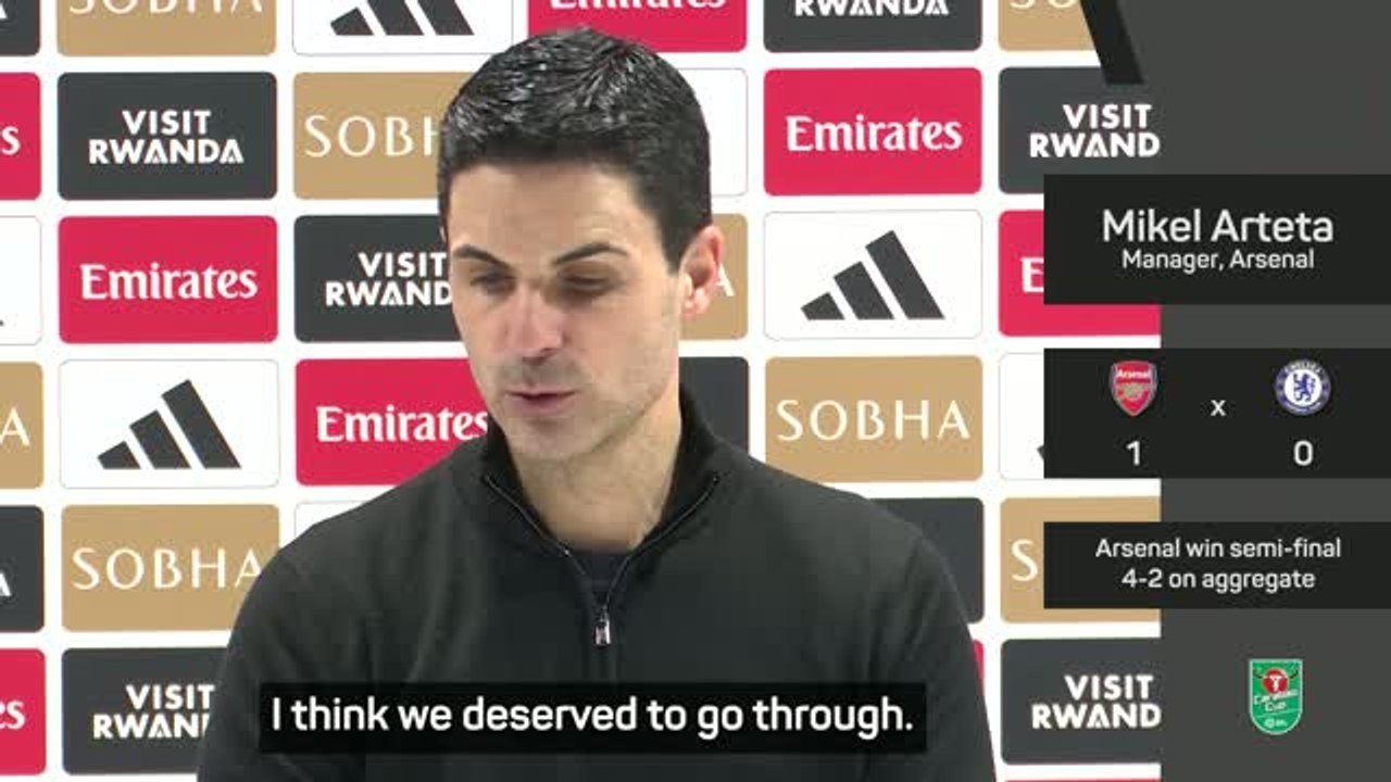 'We're going to Wembley' - Arteta delighted after Chelsea win