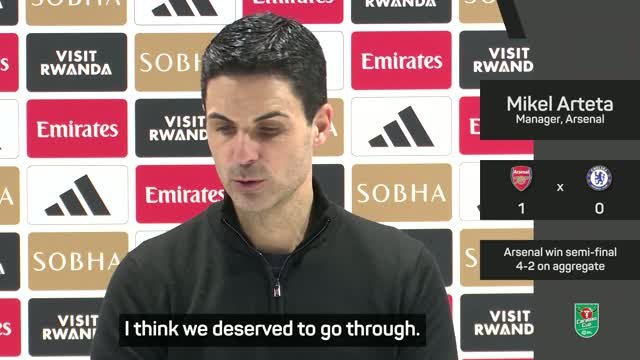 'We're going to Wembley' - Arteta delighted after Chelsea win