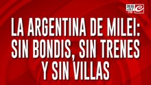 La Argentina de Milei: sin bondis, sin trenes y sin villas