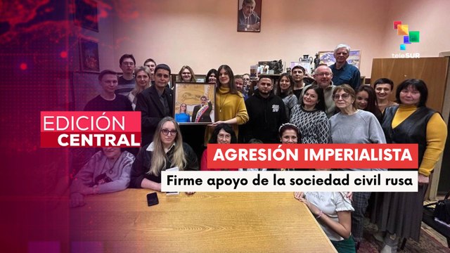 Manifestantes en Moscú exigen la liberación del Pdte. Maduro y primera dama Cilia Flores