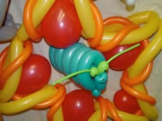 Flower Clown 101 Postcard Balloons