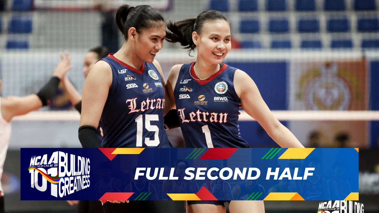 FULL SECOND HALF - Letran Lady Knights vs San Beda Lady Red Spikers | NCAA Season 101