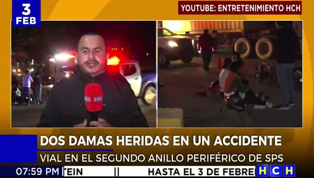 Dos mujeres resultan heridas tras sufrir accidente vial en San Pedro Sula