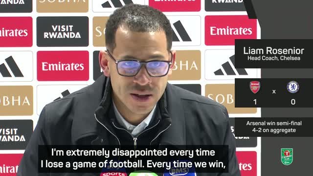 Rosenior 'hurting' after Chelsea's Carabao Cup exit