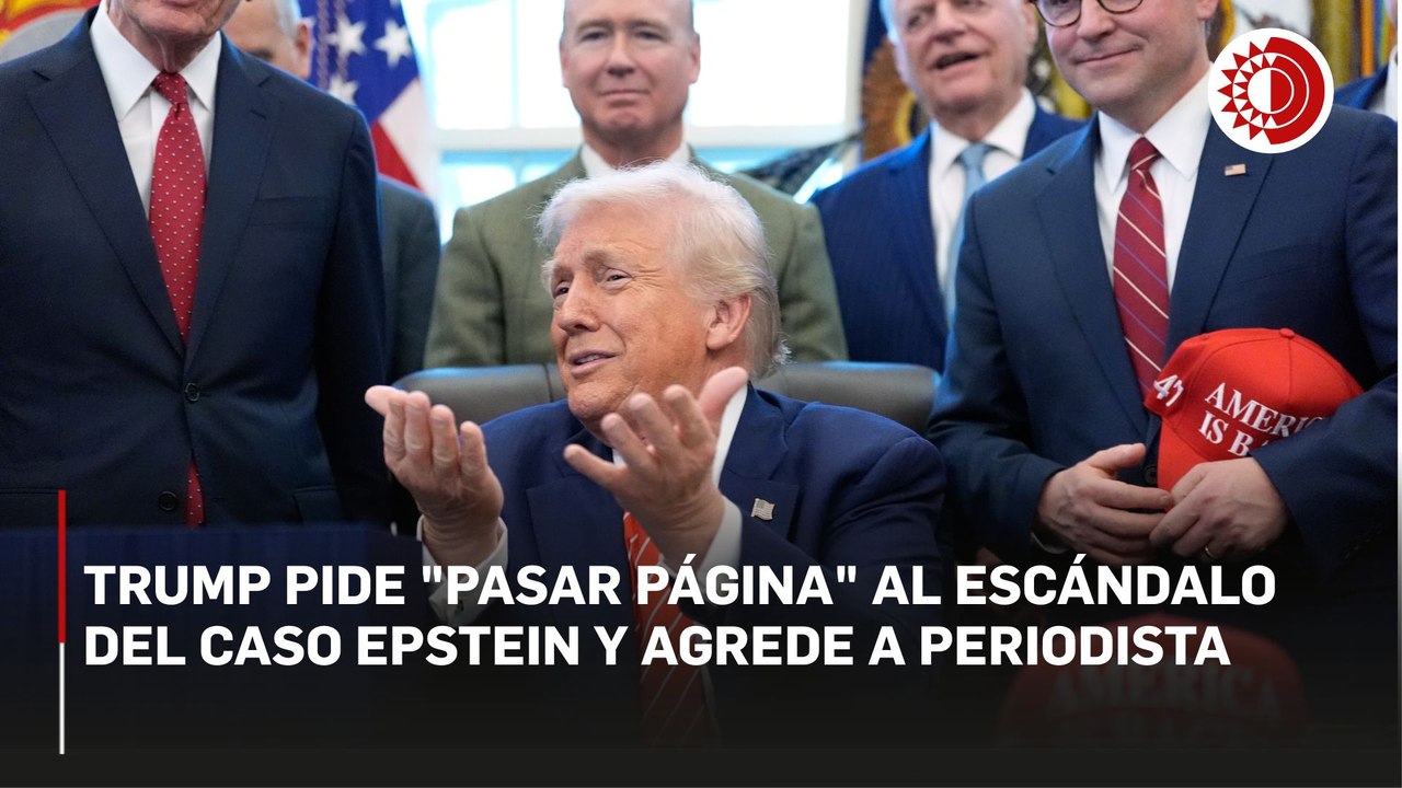 Trump pide "pasar página" al escándalo del caso Epstein y agrede a periodista El presidente de Estados Unidos, Donald Trump, pidió ayer sus compatriotas pasar página del escándalo del delincuente sexual Jeffrey Epstein, tras la publicación por el Departam
