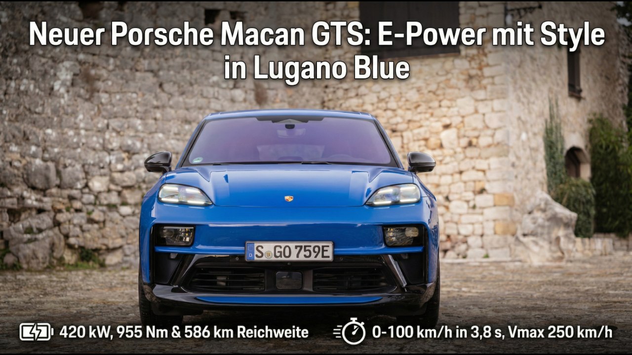 2026 Porsche Macan GTS (elektrisch) mit 100 kWh & 955 Nm im Fahrcheck