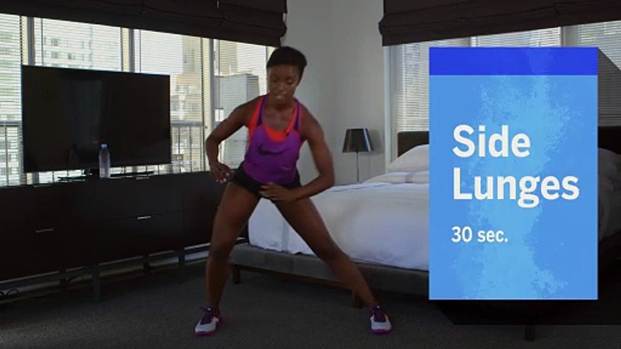 Travel Exercises: 5-Minute Hotel Room Workout for Core, Legs, & Butt