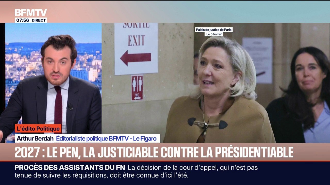 L'ÉDITO POLITIQUE D'ARTHUR - Procès en appel de Marine Le Pen: "Ça n'est pas vraiment l'optimisme qui domine au Rassemblement national"