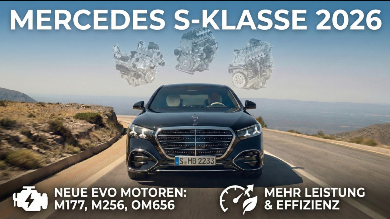 2026 Mercedes S-Klasse Motoren | M 177 Evo, M 256 Evo, OM 656 Evo