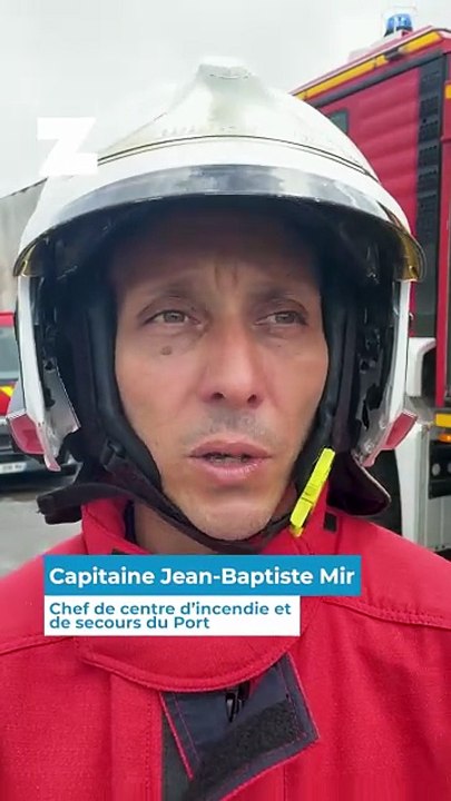Une trentaine de pompiers mobilisés pour un incendie d'entrepôt au Port