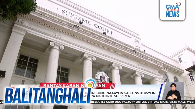 Petisyon na kumukwestiyon kung naaayon sa konstitusyon ang pagbuo ng ICI, ibinasura ng Korte Suprema | Balitanghali