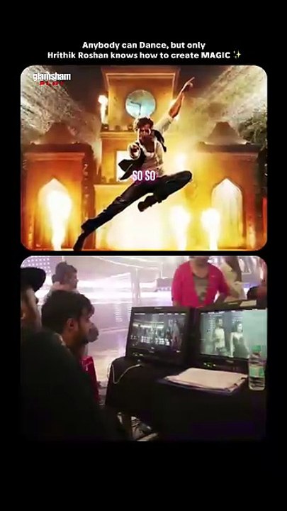 Steps can be copied. Style can be learned. But the magic? That’s Hrithik Roshan. ✨  #glamsham #hrithikroshan #bollywooddance #danceicon #cinemamagic  {glamsham, hrithik roshan, bollywood dance, dance icon, cinema magic}
