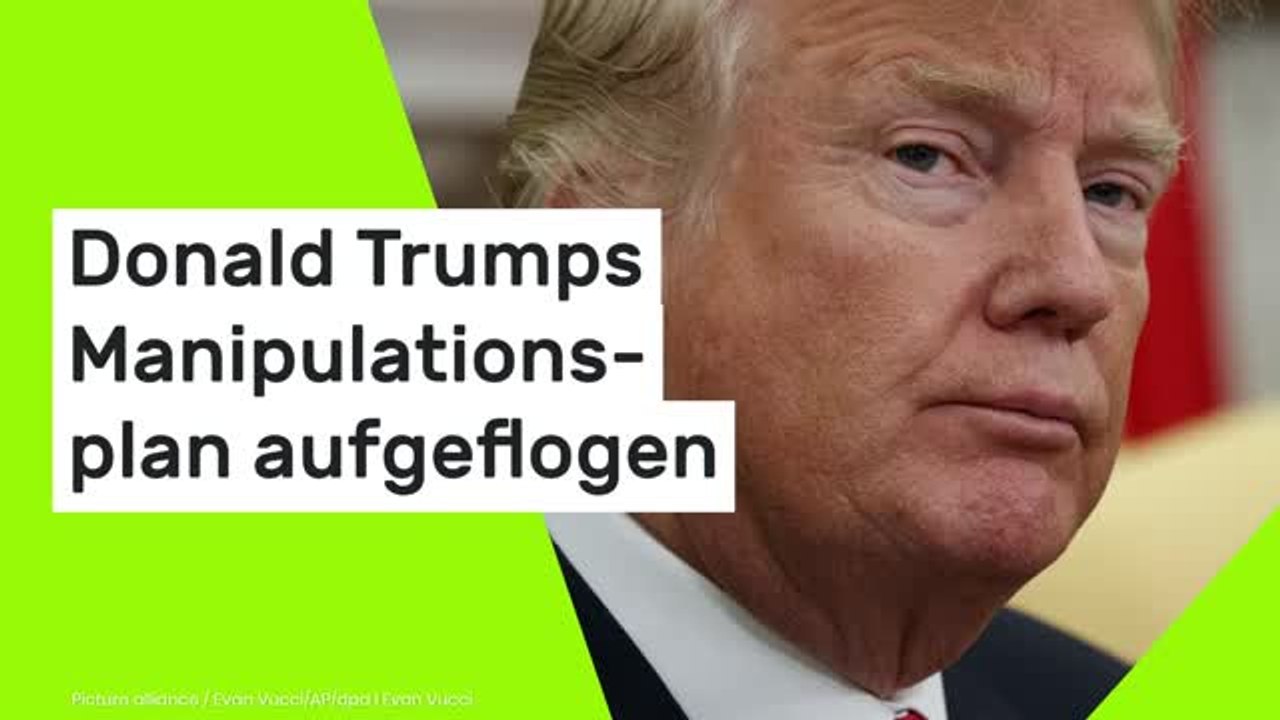 Vor den Zwischenwahlen in den USA: 'Da bahnt sich etwas an...' Donald Trumps Manipulationsplan aufgeflogen