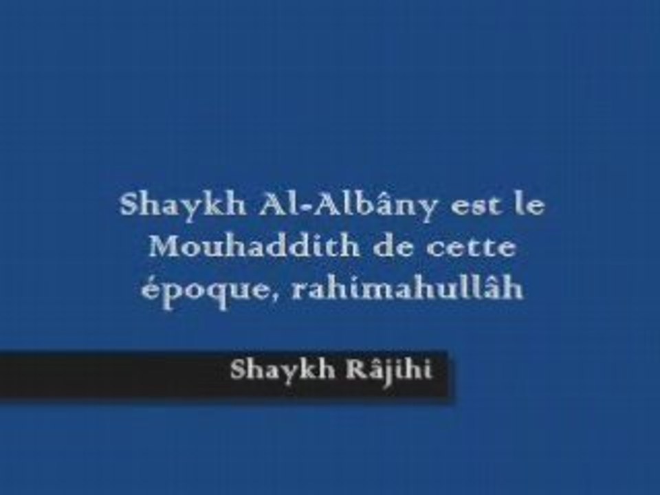 cheikh  al Albani  ,est pa un mourji MAIS UN SALAFI