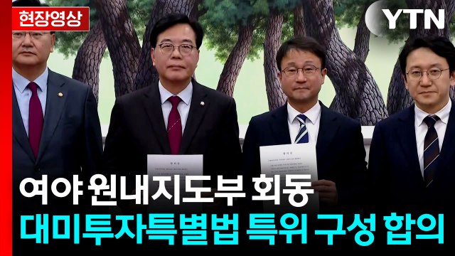 [현장영상+] 여야, 대미투자특별법 처리 특위 구성 합의 / YTN