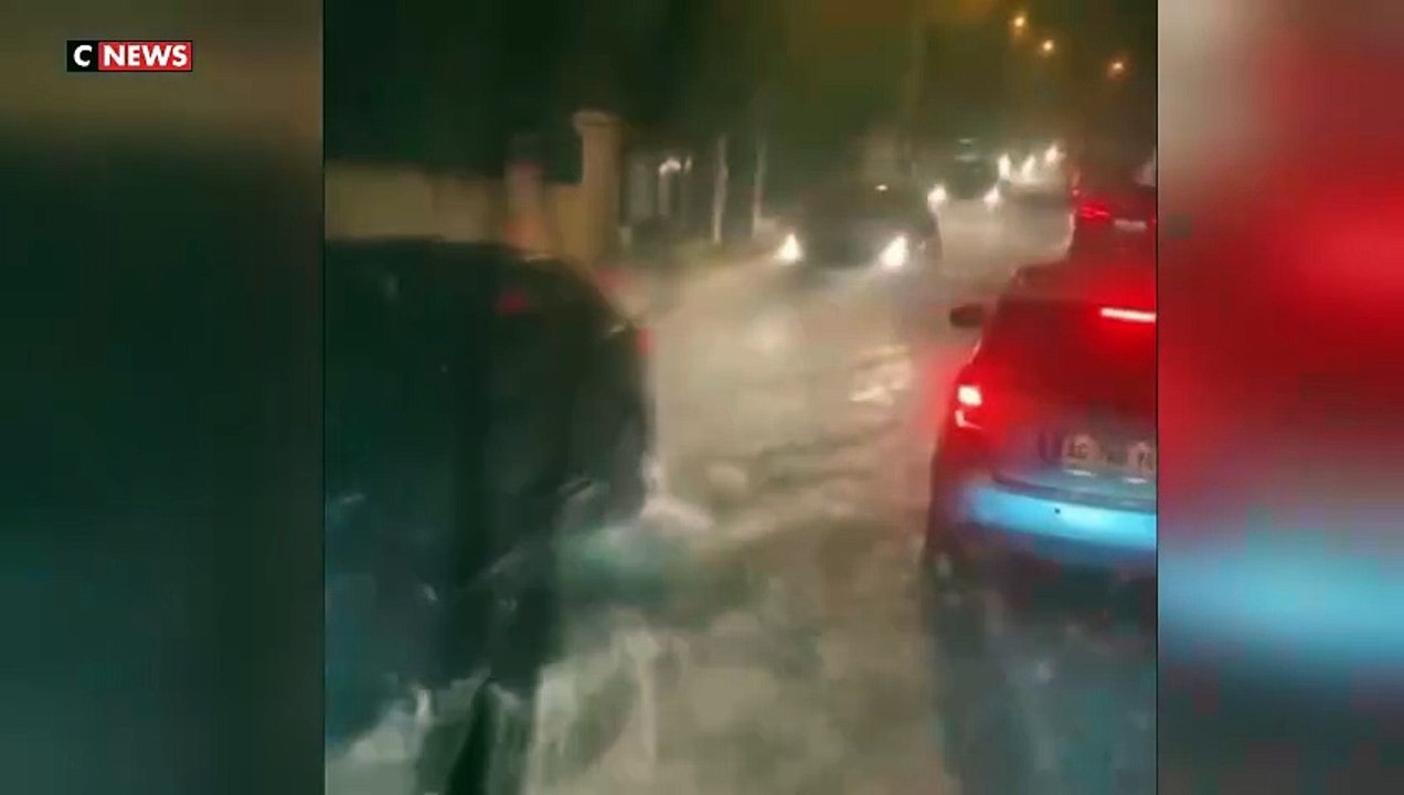 Regardez les images impressionnantes de l’orage qui s’est abattu à Antibes avec les rues de la ville inondée - VIDEO