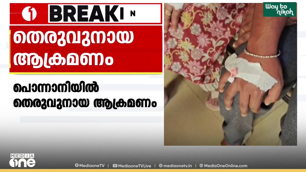 പൊന്നാനിയിൽ തെരുവുനായ ആക്രമണം ; ആറ് പേർക്ക് നായ...